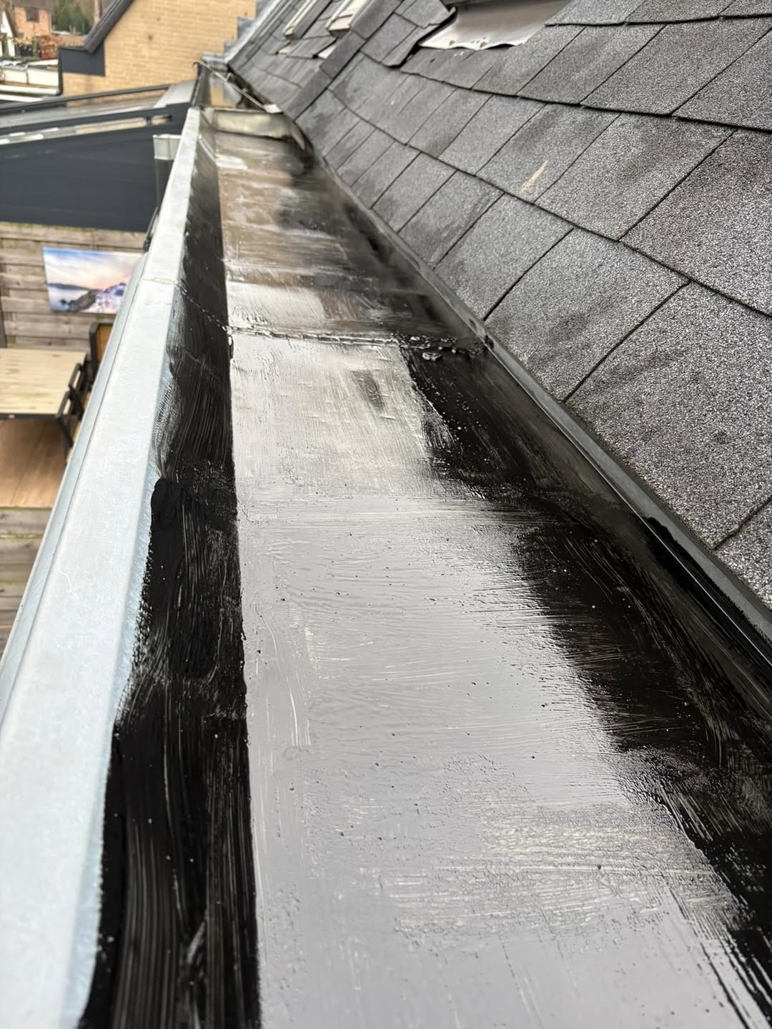 Resitrix dakgoot renovatie tegen lekkende soldeernaden